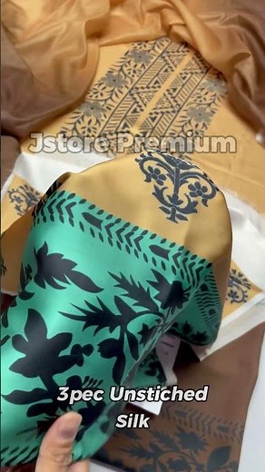 Jstore Premium | 3pec Unstiched | Silk Collection