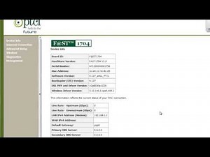 Modem Settings for Broadband in PTCL Sagemcom Fast1704 Modem