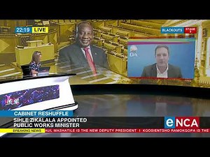 DA reacts to cabinet reshuffle