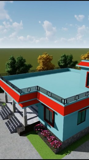 35 X 37 House Plan, 4 Bedroom House plan idea for Village #map #Naksha #design | Akhomes