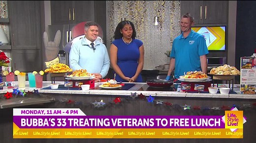Bubba’s 33 Honors Veterans with Free Lunch on Veterans Day