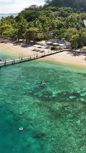 Just me, my kayak, and a little slice of paradise 🌴 📍Malolo Island, Mamanuca Islands 🛥️ 55 mins by sea from Port Denarau 🚁 10 mins by air from Nadi Airport #fiji #wherehappinesscomesnaturally #fijihappy #kayak #watersports | Tourism Fiji