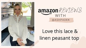 Watch ummm LOVE this linen & lace top! on Amazon Live