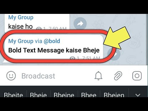 Telegram Bold Text | How To Send Message In Bold On Telegram App