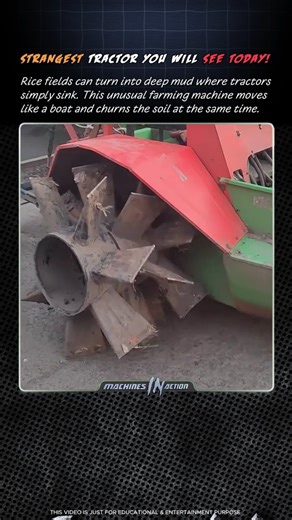 Tractor or Boat? DIY Rice Field Machine!