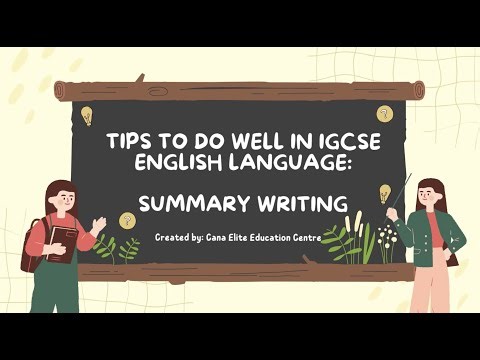 CANA IGCSE English - Tips to do well in IGCSE English Language: Summary Writing #𝐂𝐀𝐍𝐀𝐄𝐧𝐠𝐥𝐢𝐬𝐡