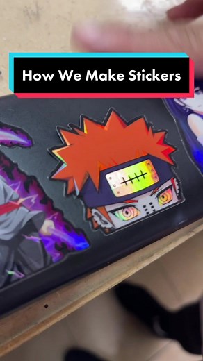 How we make stickers! Place your custom order today or shop online at Vinyllabz.com! #stickers #howto #anime #foryou #mini