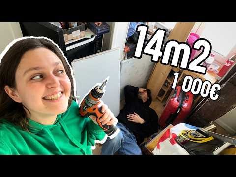 J'optimise un 14m2 à Paris avec 1000€ pour un pote