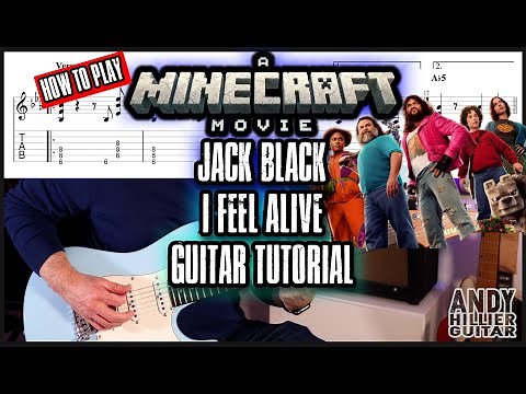Jack Black – I Feel Alive Guitar Tutorial (From The Minecraft Movie)