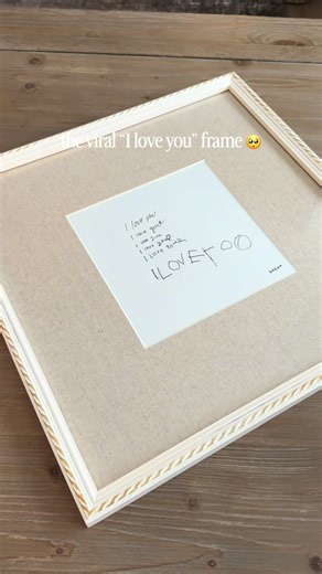 the viral I love you frame… it’s just so good 👏🏼 everyone should do this🤍🤍 Motherhood, DIY