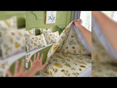 Bed Cover Set Sprei Audrey Mix Matcha - Ukuran Lengkap 180x200 160x200 120x200 200x200 - Fankay Bedc