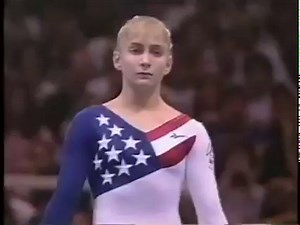 First event on the night of team finals. So much energy in the air! They mention the 1992 team winning bronze. I don’t post enough about that Olympics, it tends to get overshadowed. Finishing on the podium as a team in 1992 was incredible! For many of us, it was that moment that allowed us to believe that if we just kept working, gold was certainly possible. The mentality change from “maybe one day” to “we can do this”. It still takes my breath away to realize how everything came together throug