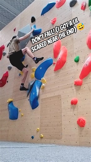 A fun blue graded problem in a the new commercial gym - Indoor Bouldering #shorts