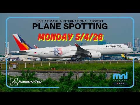 🔴 LIVE KLM Asia B777 @ Manila Airport | Real ATC + Close Up Plane Spotting | 5/4/26