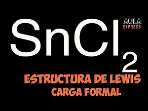 Lewis structure of tin dichloride SnCl2 | Formal Charge Calculation
