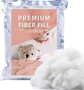 100g/3.5oz Premium Polyfill Stuffing for Stuffed Animals, (1.8oz-1.21 lb) Polyester Fiber Filling Stuffing, Fluff Polyfill Stuffing High Resilience Stuffing for Crafts, Crochet Stuffing