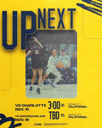 🏀 with a purpose. Come to Haas Pavilion this weekend for our 5th annual Raising The B.A.R. Invitational! NOTE: The Nov. 16 gametime will be either 5:00pm or 7:00pm depending on the results of Day 1. #weplayforthebay #gobears | Cal Women's Basketball