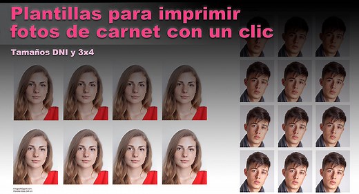 Tutorial: plantillas para fotos de carnet con Photoshop