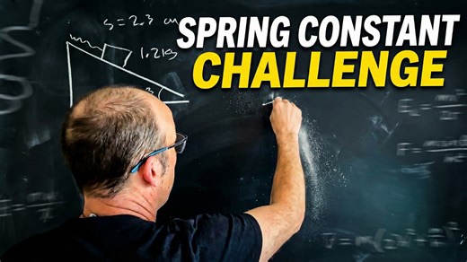 Physics 01 chapter 1: Solving for the spring constant of a block on an incline