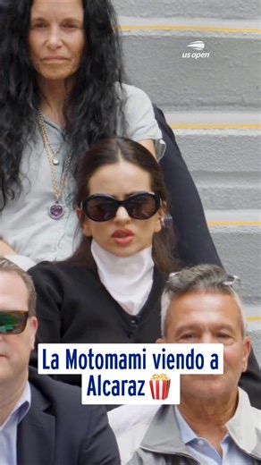 La Rosalia en shock total con el motopapi de la cancha 💃 | US Open Tennis Championships