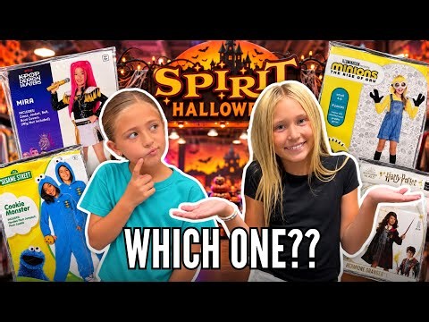 Shopping for the PERFECT Halloween Costume! They Can't Decide!