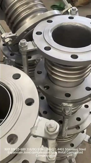 NXF 316/0Cr17Ni12Mo2/1,4401 SS Expansion Joint Compression Type Metal Bellow Compensator