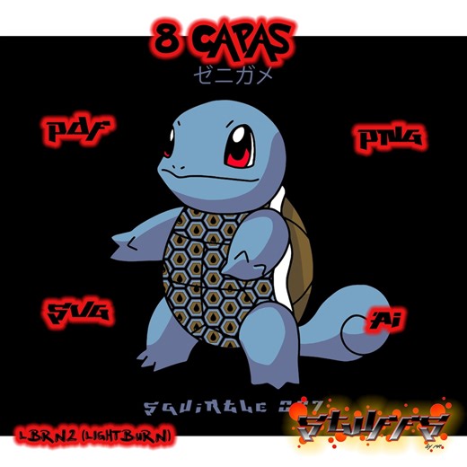 007 Squirtle Multilayer File SVG, PDF, PNG, Ai - Etsy Australia