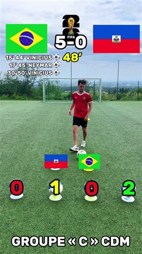 BRAZIL - HAITI! (Haiti can't do anything in the WORLD CUP? 😢)