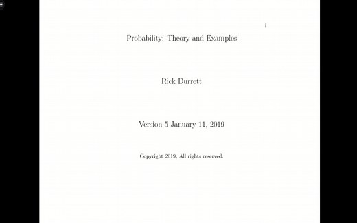 高等随机过程（使用PTE第五版）