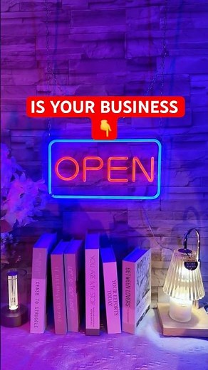 "Make Your Own LED Neon 'OPEN' Sign – Perfect for Restaurants & Stores!"