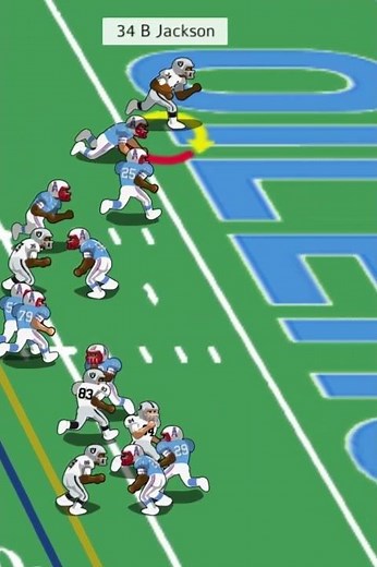 1989 Raiders vs Oilers (highlight) Bo Jackson touchdown run.