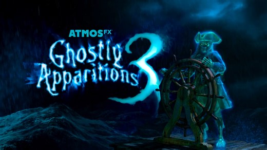 There is no comfort in the grave for these restive phantoms. The third offering in this hauntingly popular franchise, Ghostly Apparitions 3 Decoration Collection features a pair of twisted twins, a ghost pirate, and a materializing maid. Download now at https://atmosfx.com/products/ghostly-apparitions-3 | AtmosFX