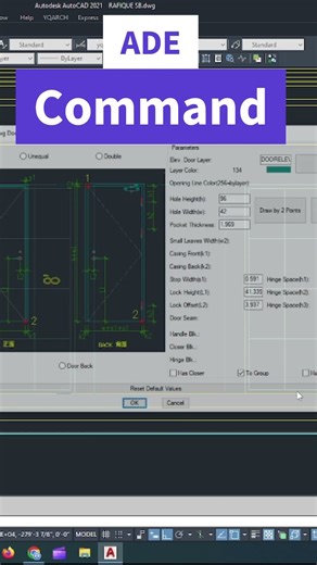 Best Way to Create Door Elevation in AutoCAD #music #doors