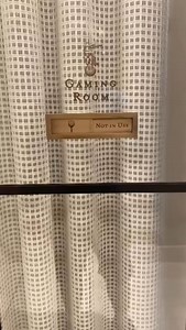 Have a look at this golf room ⛳️ Beautiful installation with hard-wired cameras, TV screens for the sport, curtain detail for privacy, and even the coffee snacks and drinks bar is just outside. #teamtrackman #usedbythebest #quality #Golfsimulator #Golf #IndoorGolf | Trackman