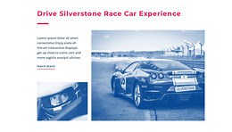 Race car experience - HTML Template by Nicepage