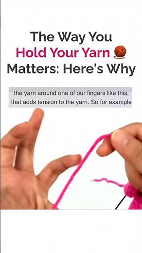 The Way You Hold Your Yarn Matters: Here's Why 👆#knittingtips