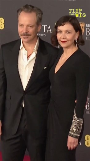 Maggie Gyllenhaal attends #Baftas with her hubby #PeterSarsgaard
