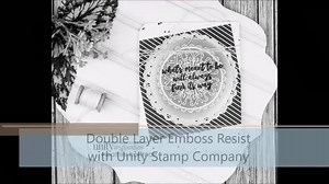 Who knew you could do this! A double layer emboss RESIST