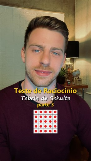 Hector Rech | 🧠 Você consegue encontrar os números de 25 a 1 nessa tabela? Esse é o Schulte Table, um teste usado pra treinar foco, velocidade de... | Instagram