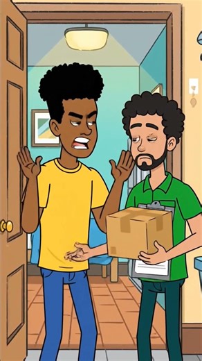 wrong delivery 😆😬#funny #animation #shorts #shortsfeed #entertainment
