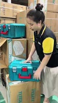 TOTAL Stackable Tool Boxes, Multiple Sizes, Durable and Impact-Resistant PP Plastic Boxes