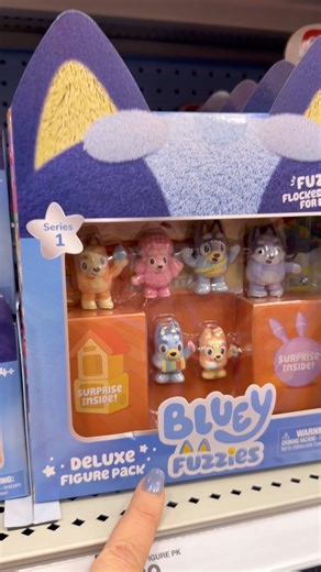 We glitched out in the Bluey aisle at Target. 🤣 It was just cuteness overload with the new Bluey Fuzzies!!! How cute is this new collection?!! #Bluey #BlueyFuzzies #TargetStyle #BlueyToys | Play, Live, Repeat - Product Review & Blog