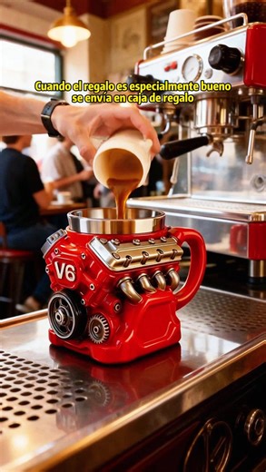 NEW Retro Engine Coffee Mug V6/8 Stainless Steel Cup Personalized Double Wall Insulation Car Mug With Handle For Christmas Gift #Gifts#creativewatercups#cups