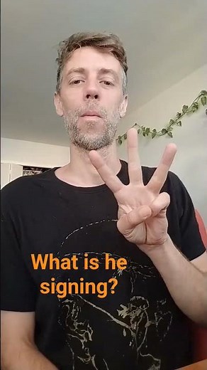 "where" he is signing where is ASL American sign language where