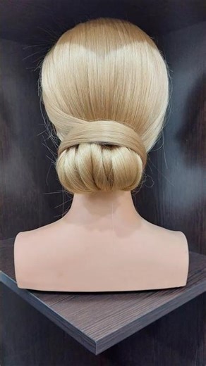 Perfect Volume Bun Hairstyle | Satisfying Hair Updo #hair #hairstyle #updo #hairstyling #shorts