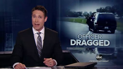 Video shows a driver dragging an officer with his car in Florida