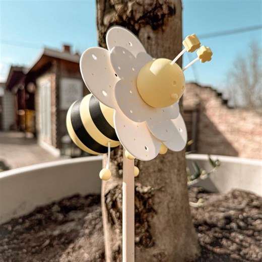 STL   3MF 3D Printing File Including a Small Commercial License - Windmill - Garden Stake - Wumsel - Bee - Garden - Ladybug - LED Light - Decoration - Etsy