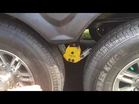 Homemade wheel chock for Rv