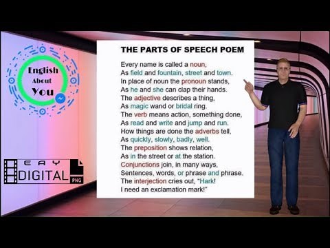 Parts of Speech Poem - read by a Native Speaker How to practise English pronunciation and grammar