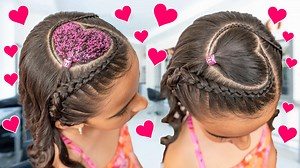 576K views · 10K reactions | Cuando hice este peinado, fui a una fiesta de cumpleaños y mis niñas recibieron muchos elogios. A las mamás y a las niñas les encantó cómo se ve de hermoso este peinado de corazón con trenza diadema 珞❤️ | Aprendiendo Con Mary | Facebook